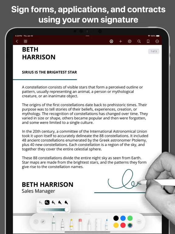 Zrzuty ekranu FreePDF - PDF Editor & Reader iPad 