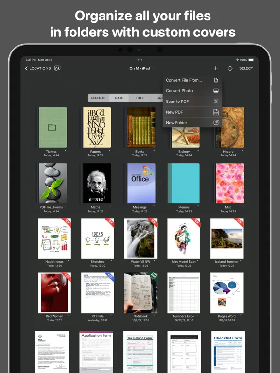 Zrzuty ekranu FreePDF - PDF Editor & Reader iPad 