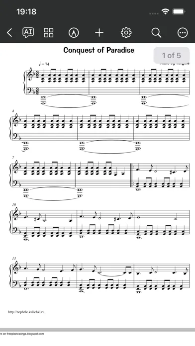 Capturas de tela do Sheet Music - Composer,Scanner