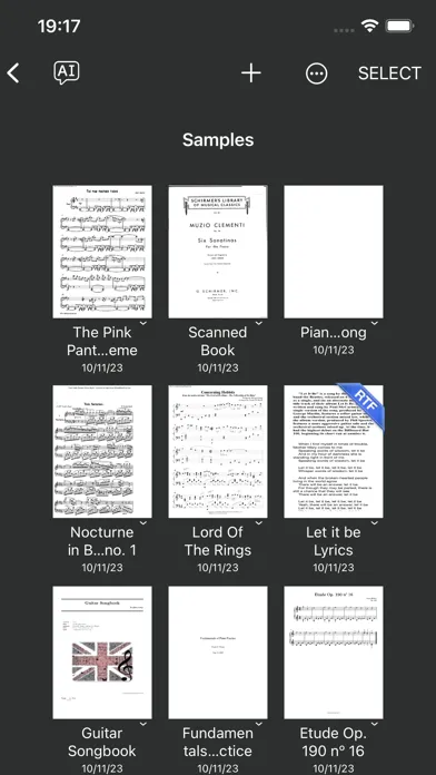 Capturas de tela do Sheet Music - Composer,Scanner