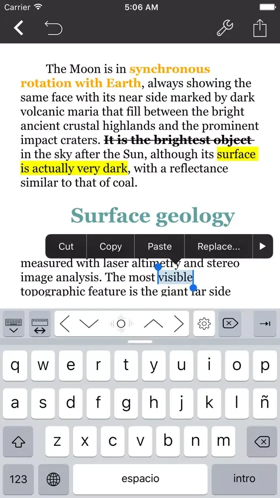 Textilus Pro - Word Processor স্ক্রিনশট