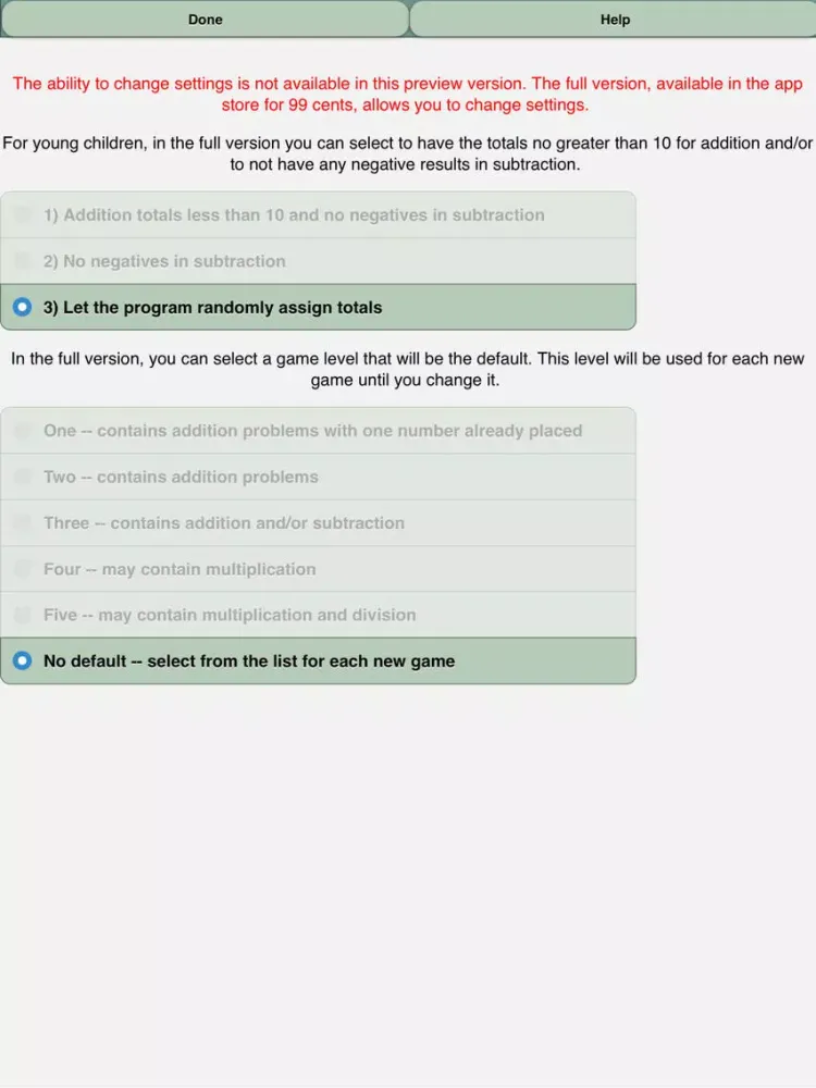 Tangkapan layar Mathoku Jr Preview iPad 