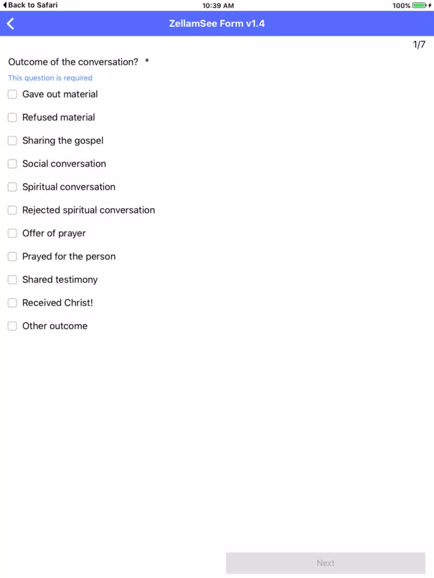 Screenshot di TurningPoint Forms iPad 