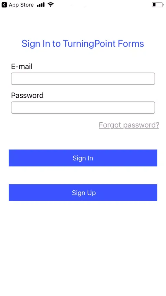 Screenshot di TurningPoint Forms
