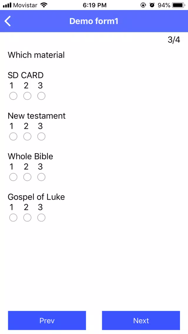 Screenshot di TurningPoint Forms