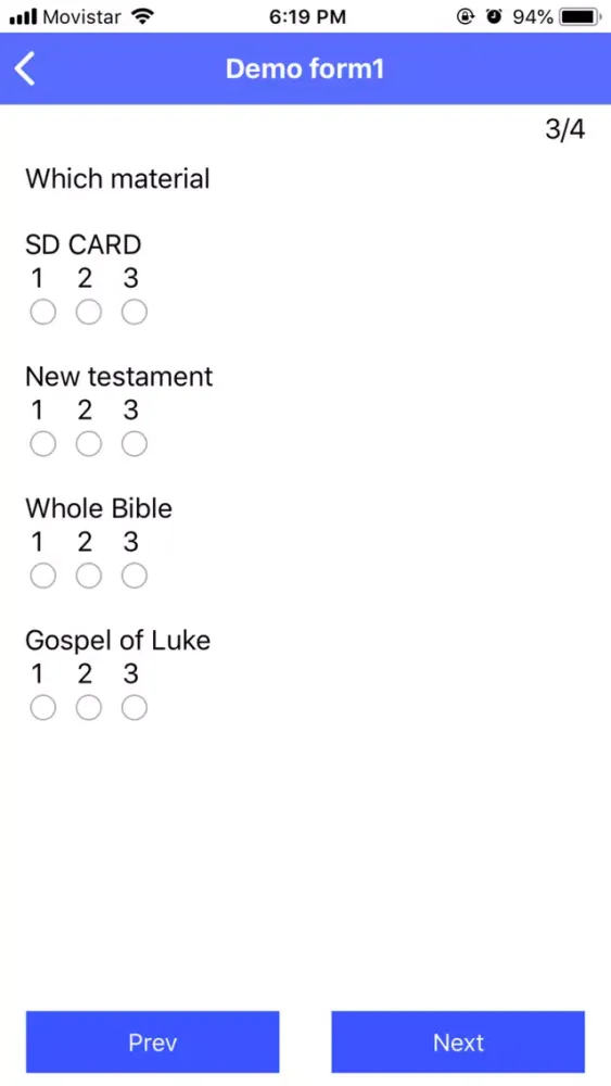 Screenshot di TurningPoint Forms