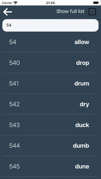 BIP39 Wordlist Screenshots