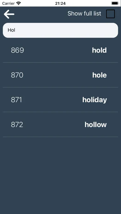 BIP39 Wordlist Screenshots