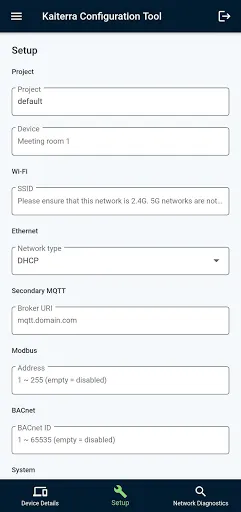 Kaiterra Enterprise Configurat Screenshots