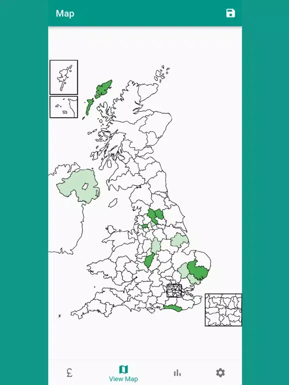SentTo - UK Postcode Sales Map iPad 应用截图