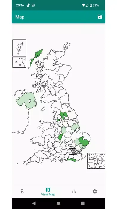 SentTo - UK Postcode Sales Map应用截图
