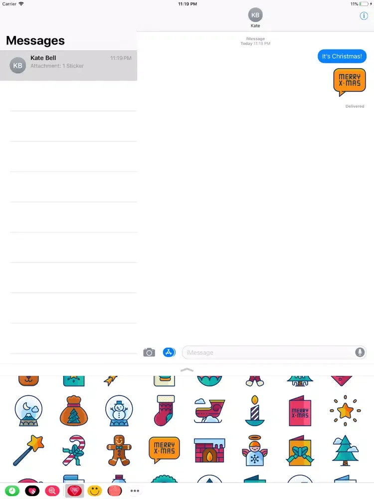 تصاویر It's Christmas Stickers iPad 