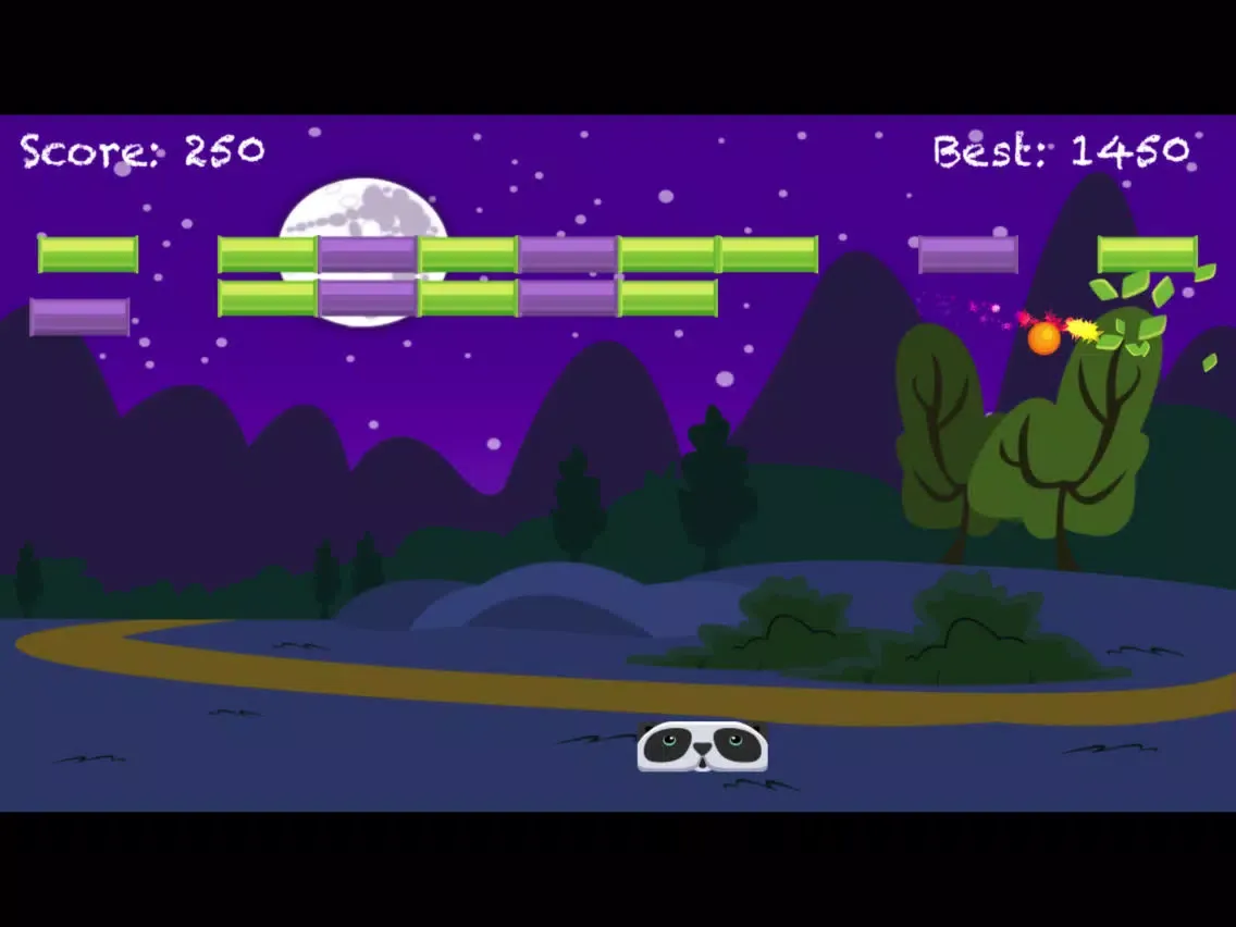 Hungry Panda Pong: Bamboo Breaker Fun Game iPad  Screenshots