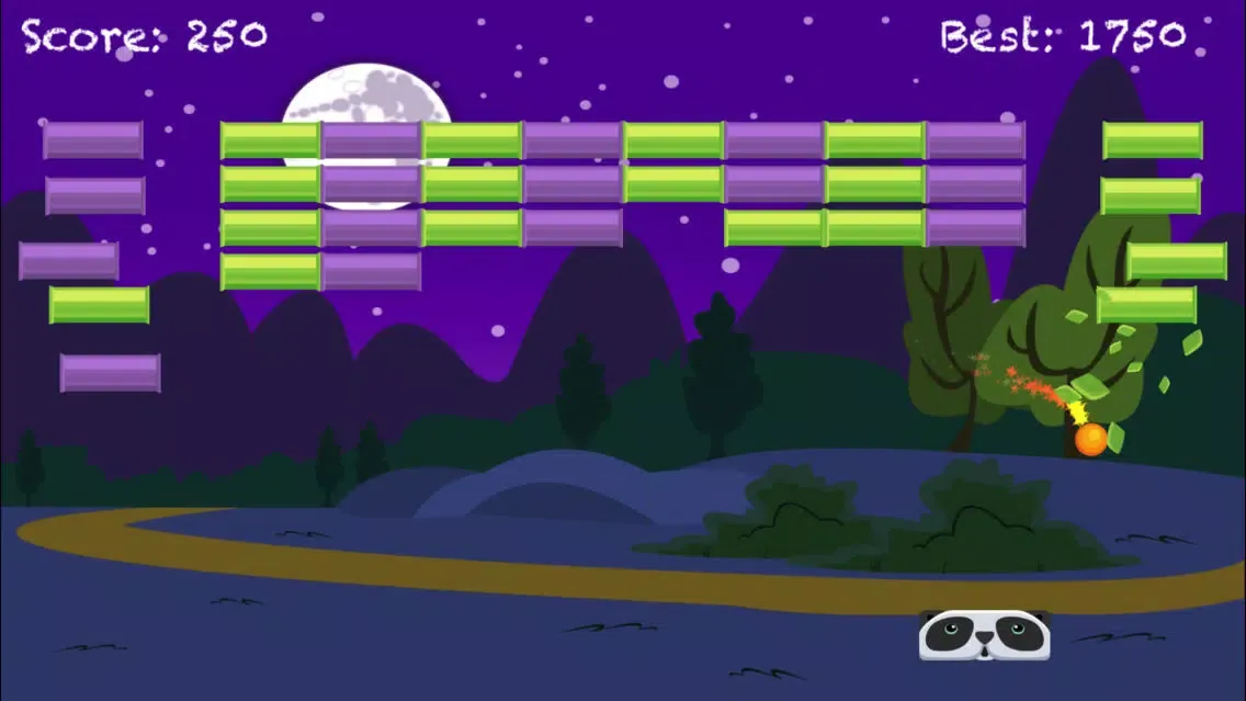 Hungry Panda Pong: Bamboo Breaker Fun Game Screenshots