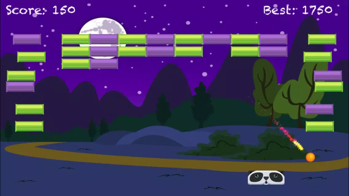 Hungry Panda Pong: Bamboo Breaker Fun Game Screenshots