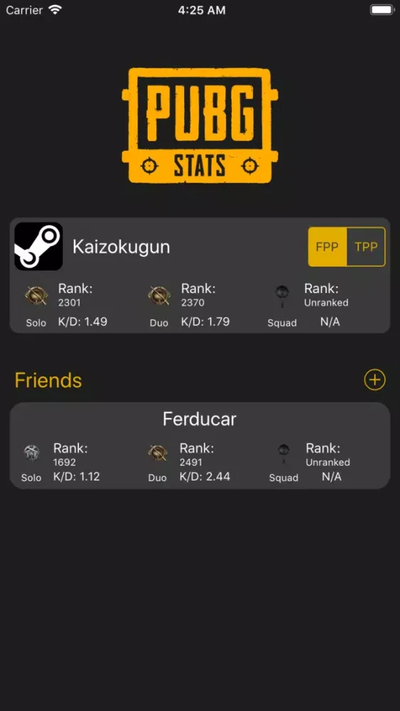 تصاویر PUBG+ Stats