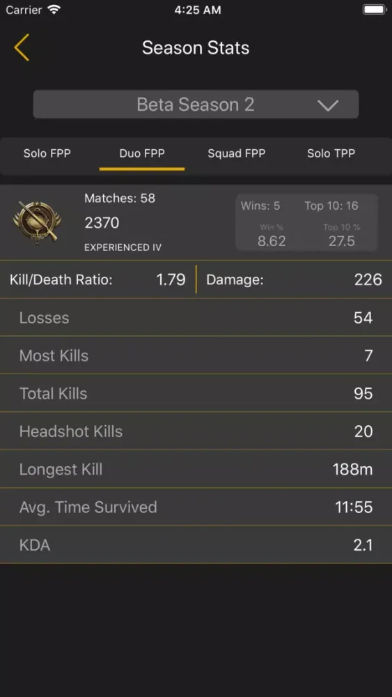 تصاویر PUBG+ Stats