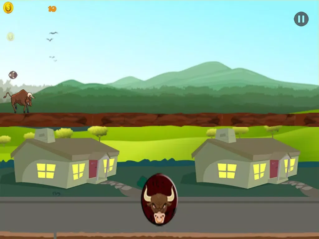 Tangkapan layar Bull Rush Runner FREE - Mad Beast Action Frenzy iPad 