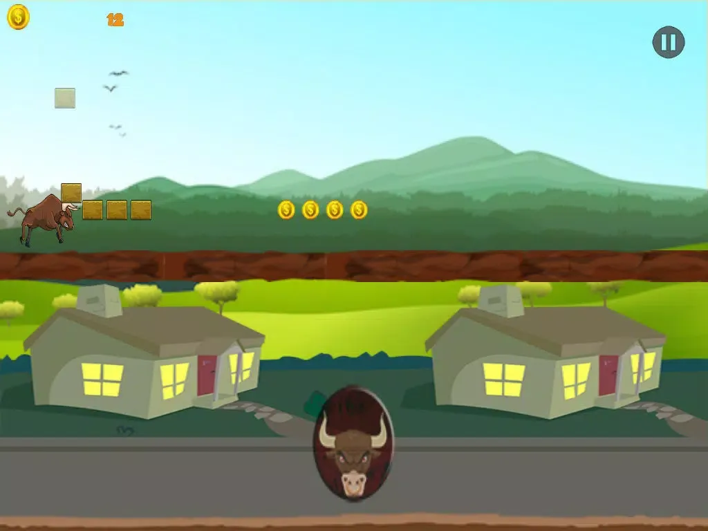 Tangkapan layar Bull Rush Runner FREE - Mad Beast Action Frenzy iPad 