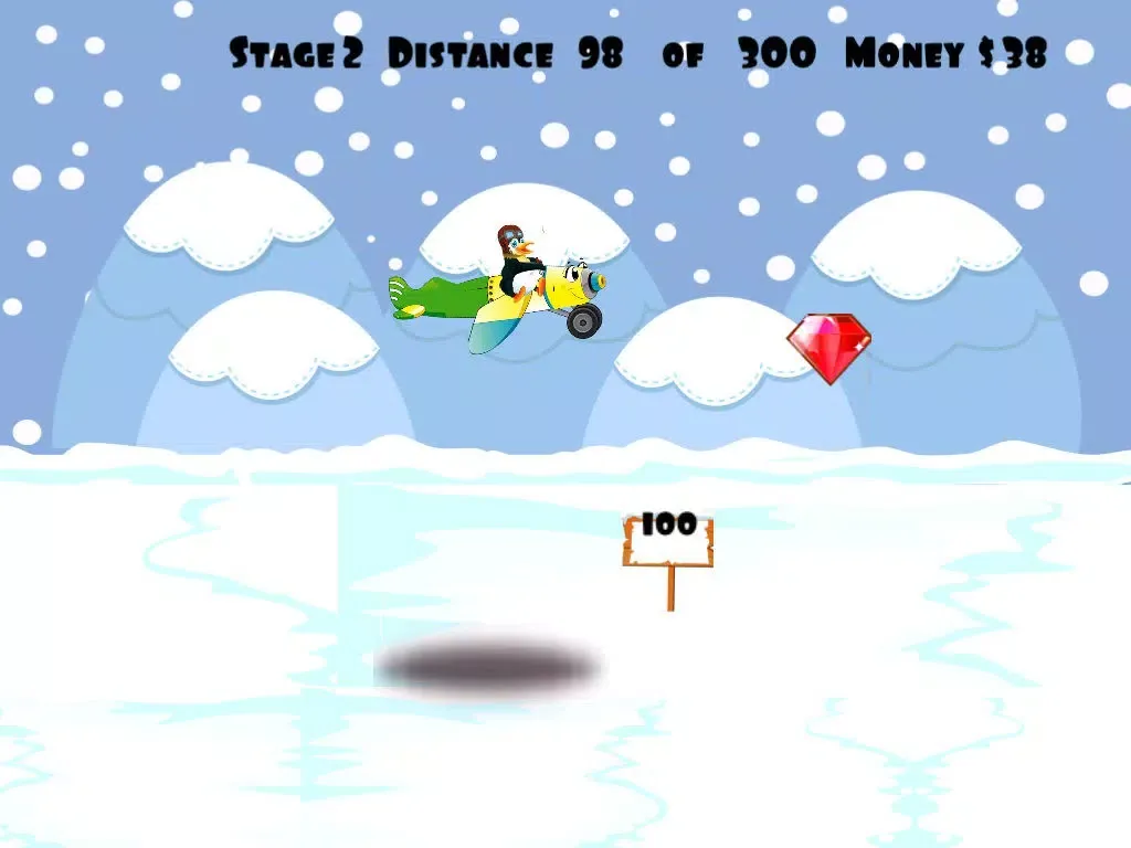 Captures d'écran de Flying Penguin Saga FREE - Crazy Wings Launch Mania iPad 
