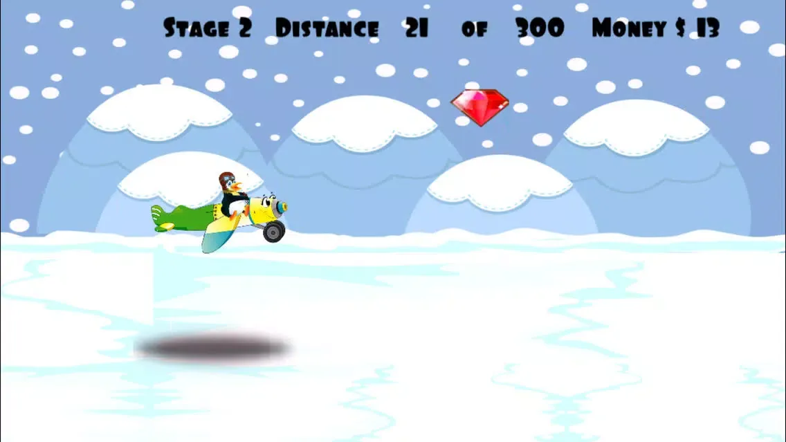 Captures d'écran de Flying Penguin Saga FREE - Crazy Wings Launch Mania