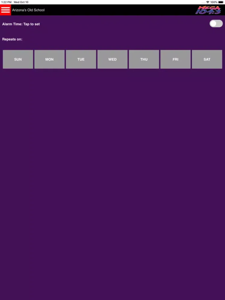 Mega 104.3 iPad 应用截图