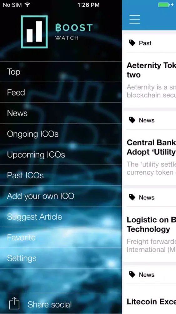Boost Watch - ICO List スクリーンショット