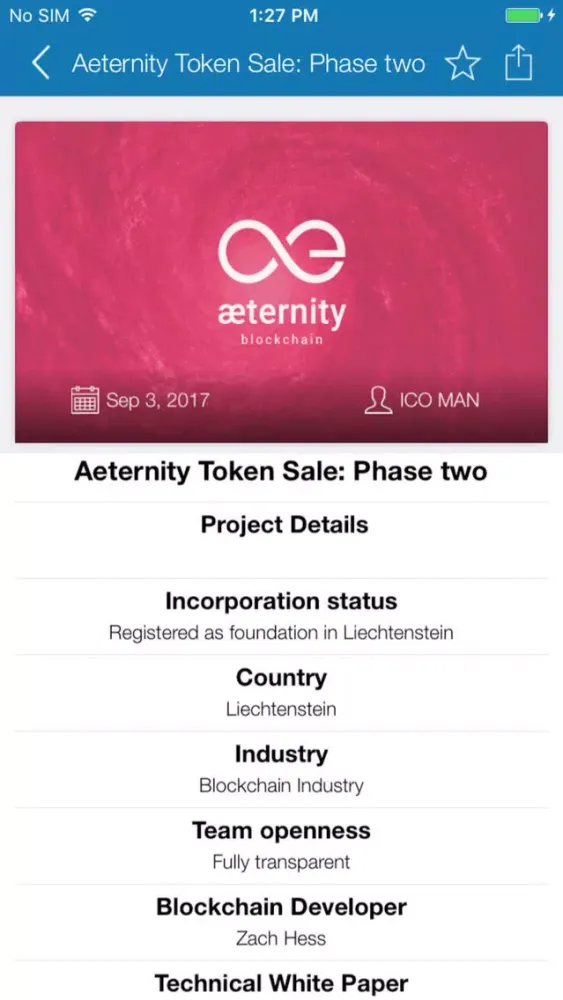 Boost Watch - ICO List スクリーンショット