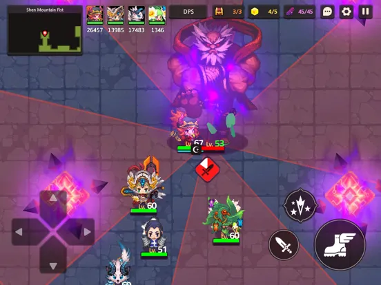 Tangkapan layar Guardian Tales iPad 