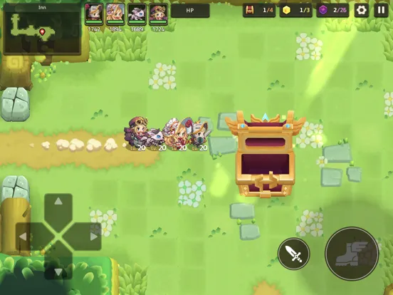 Tangkapan layar Guardian Tales iPad 