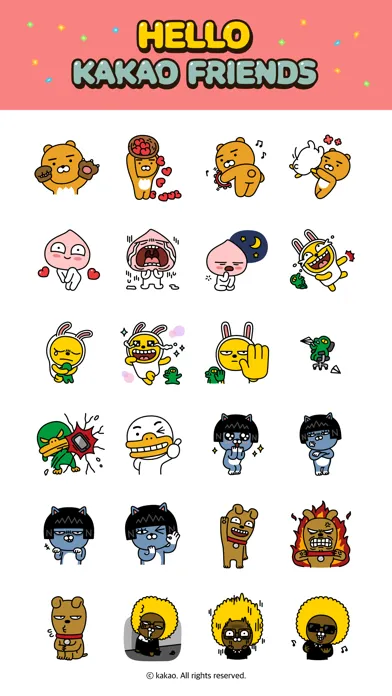 Ảnh chụp màn hình của Hello Kakao Friends