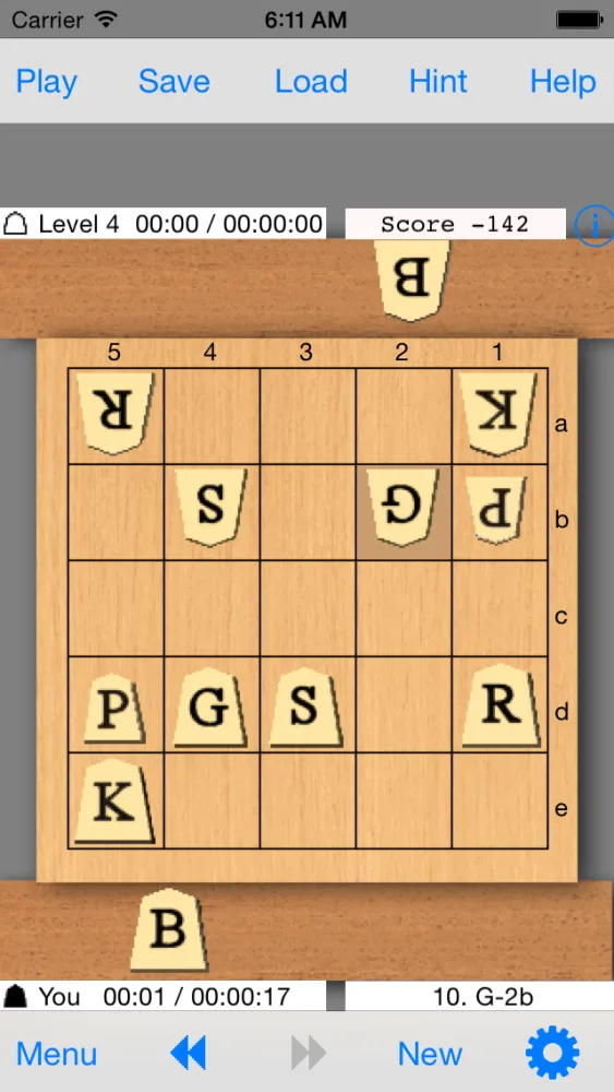 5x5 Shogi (MiniShogi) K55 स्क्रीनशॉट