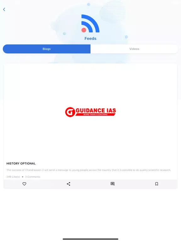 Guidance IAS iPad  Screenshots