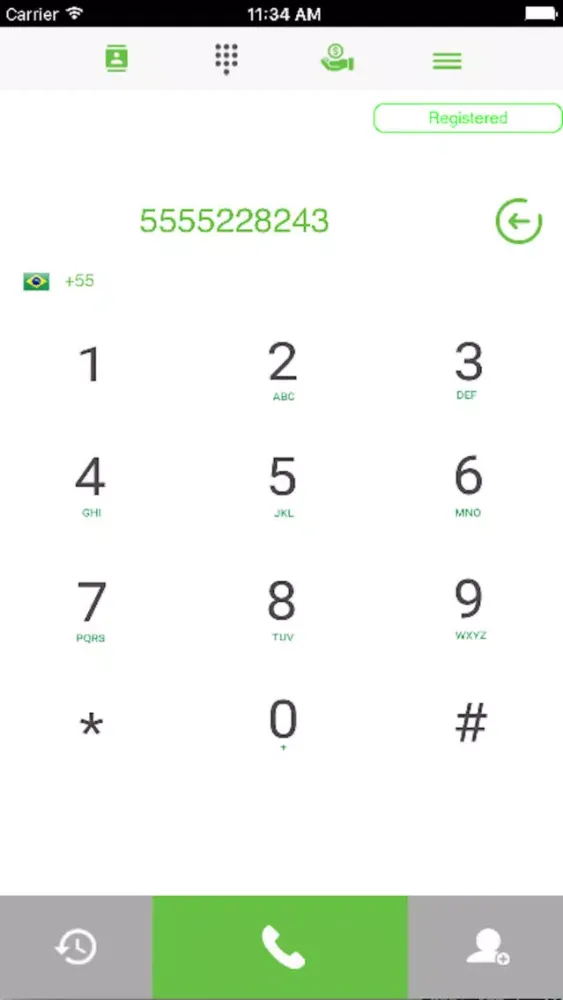 Ảnh chụp màn hình của hala dialer