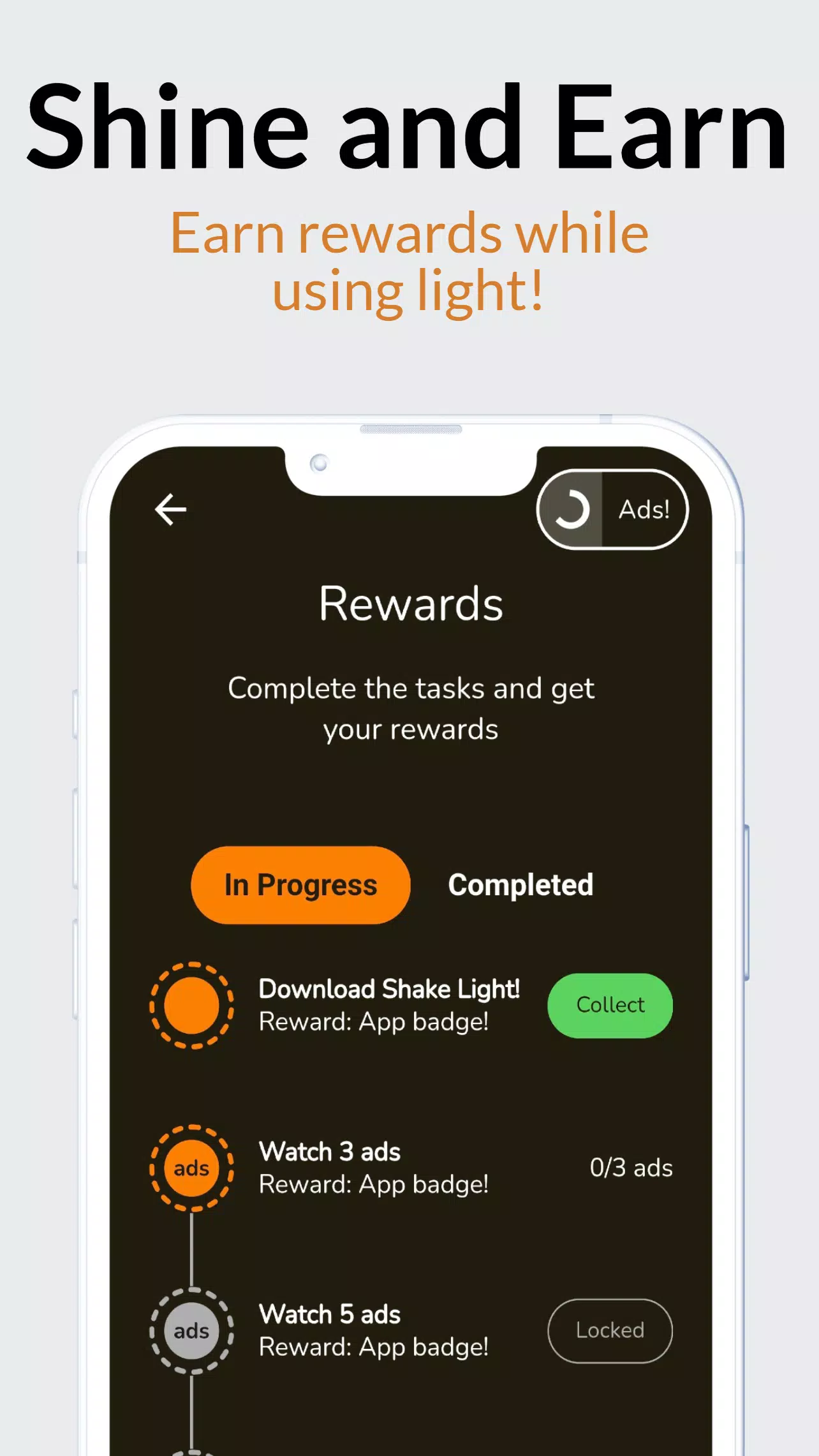 Shake Flashlight - Quick Torch的應用截圖3