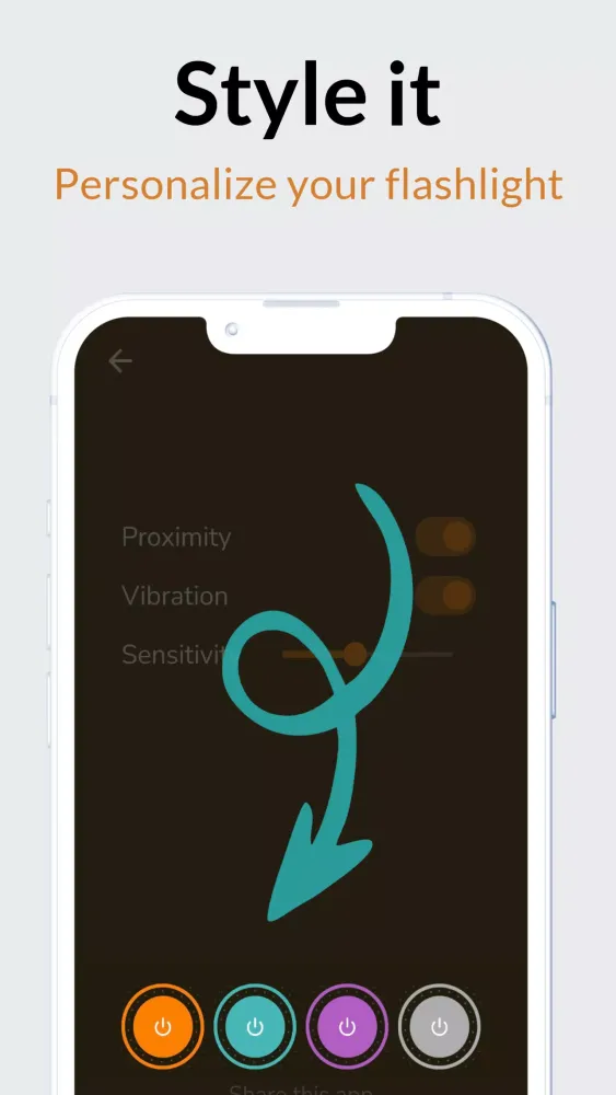 Capturas de pantalla de Shake Flashlight - Quick Torch
