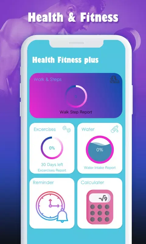 Tangkapan skrin Health Fitness Plus