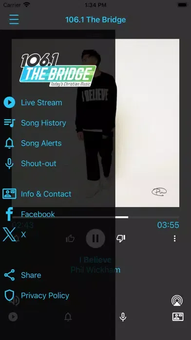 Capturas de tela do 106.1 The Bridge