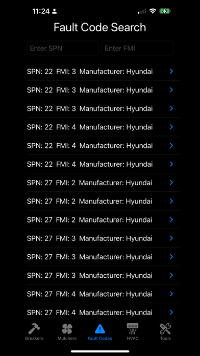 Screenshot di Equipment Service Tool