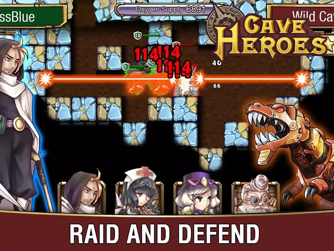 تصاویر Cave Heroes - Idle RPG iPad 