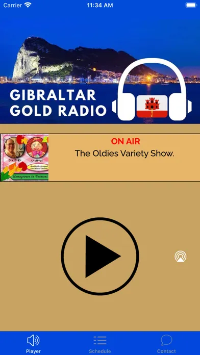 Captures d'écran de Gibraltar Gold Radio