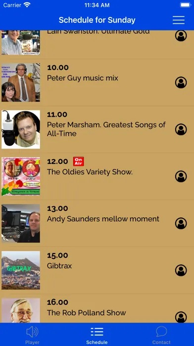 Captures d'écran de Gibraltar Gold Radio