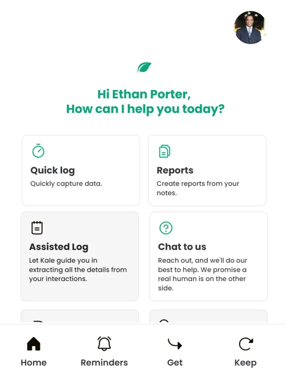 Kale - Get, Keep, Recover iPad  Screenshots