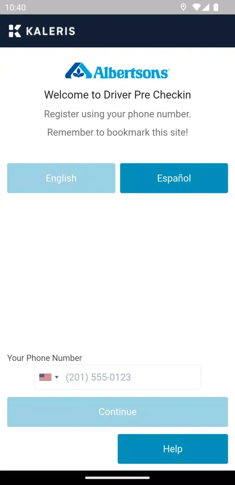 Albertsons Driver Self CheckIn Screenshots
