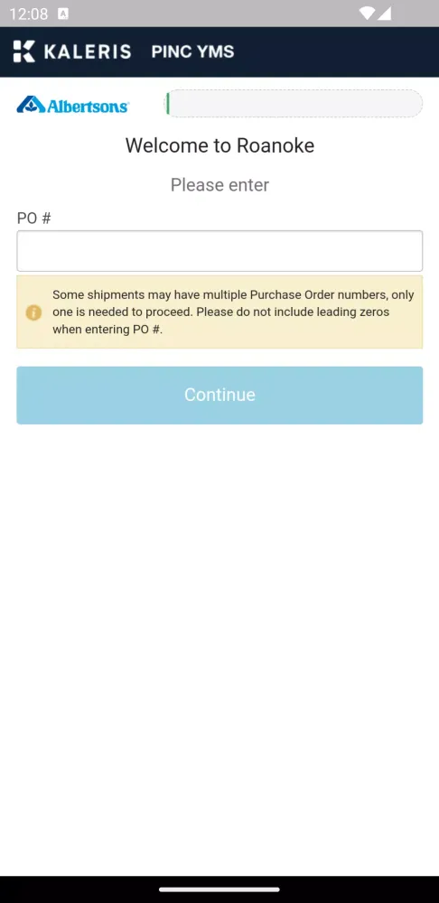 Albertsons Driver Self CheckIn Screenshots