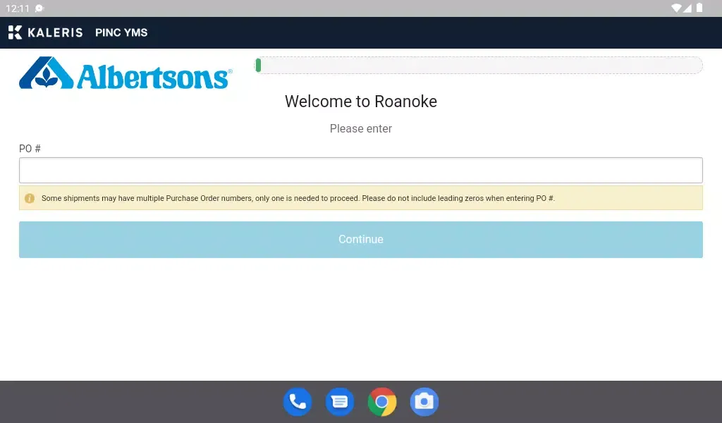 Albertsons Driver Self CheckIn Screenshots