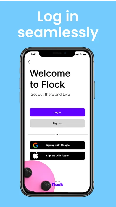 Tangkapan skrin Flock - Campus Life Simplified