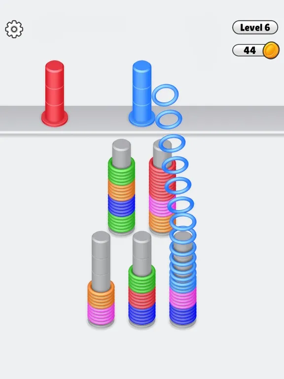 ภาพหน้าจอของ Slinky Pile Sort iPad 