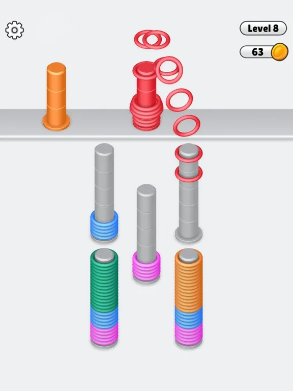 ภาพหน้าจอของ Slinky Pile Sort iPad 