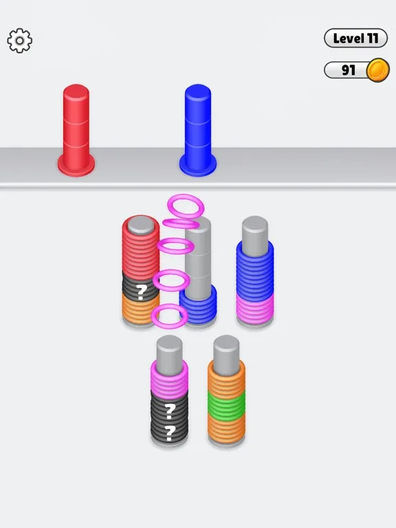 ภาพหน้าจอของ Slinky Pile Sort iPad 